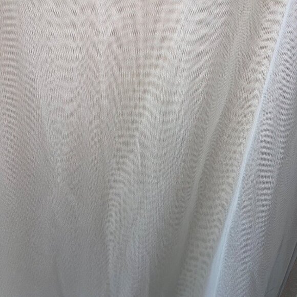 Tadashi Vintage Women Scarf One Size White Mesh Knit Casual - Picture 7 of 7